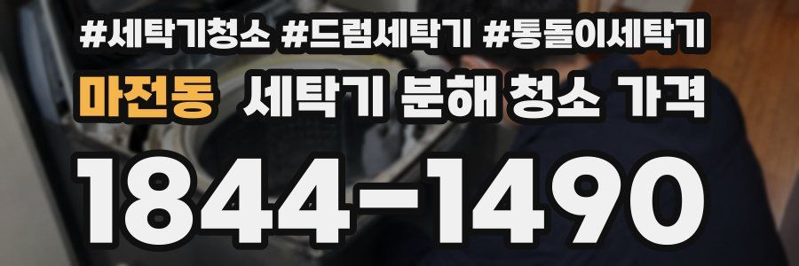 마전동 세탁기 분해 청소 가격