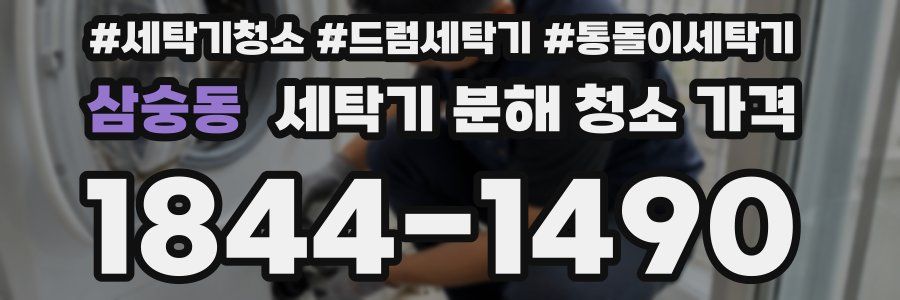 삼숭동 세탁기 분해 청소 가격