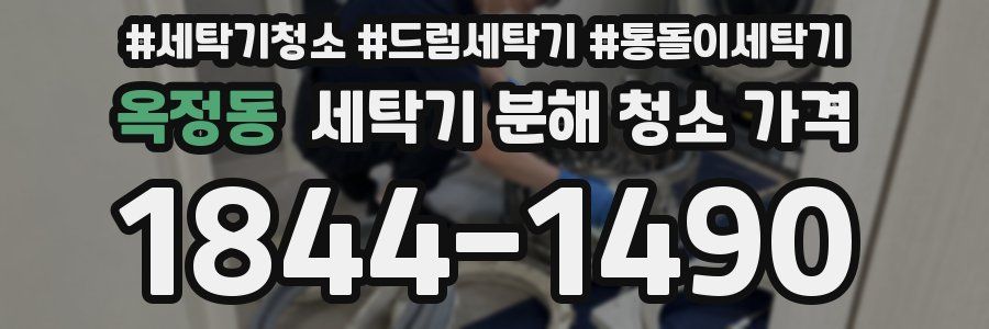 옥정동 세탁기 분해 청소 가격
