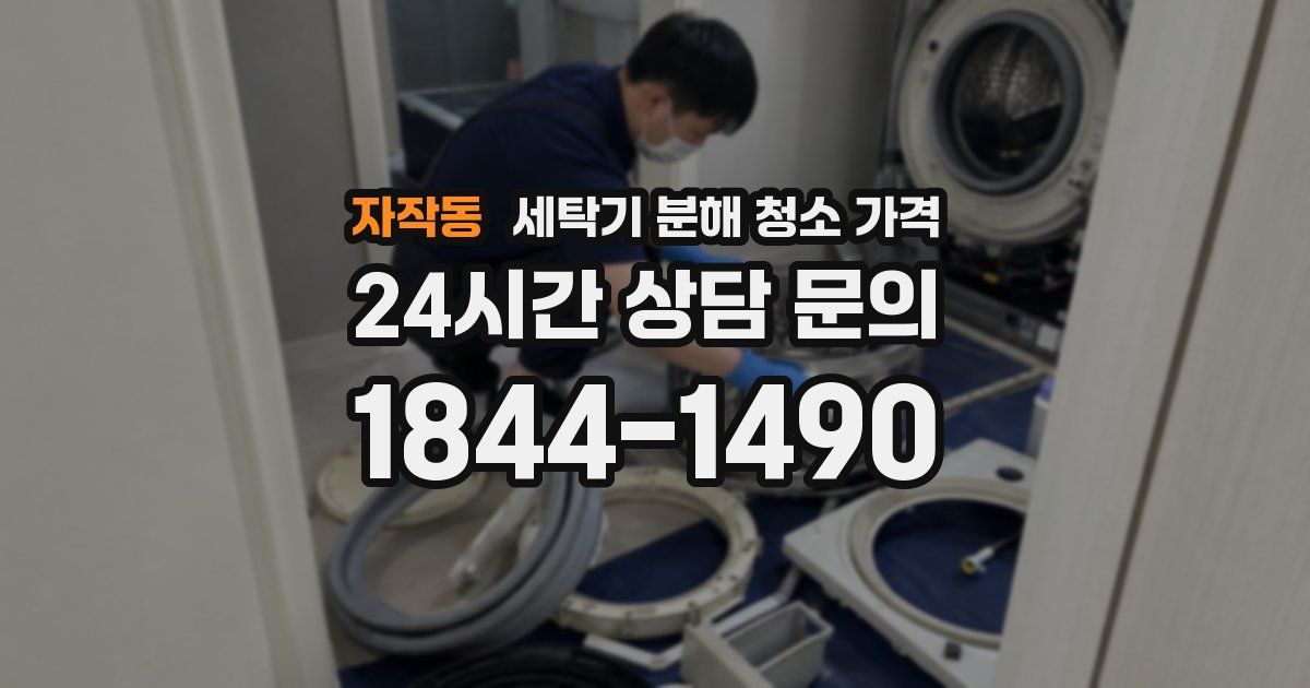 자작동 세탁기 분해 청소 가격