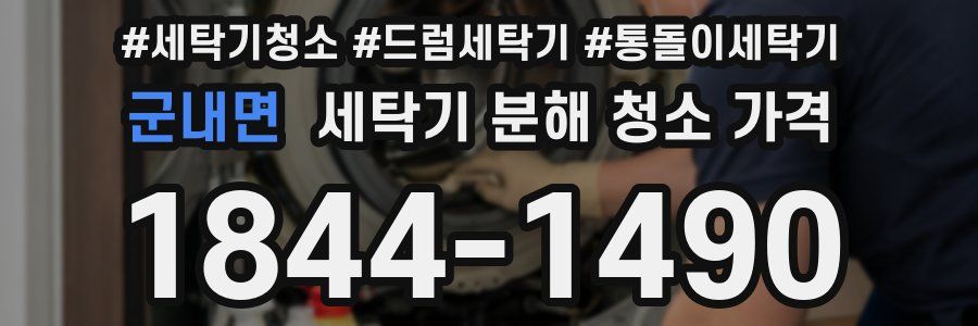 군내면 세탁기 분해 청소 가격