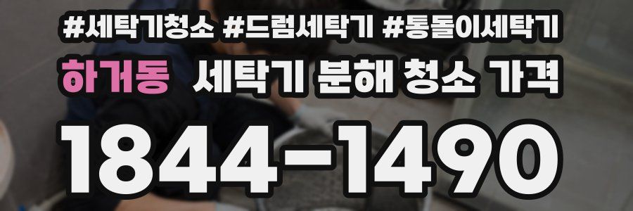 하거동 세탁기 분해 청소 가격