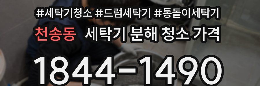 천송동 세탁기 분해 청소 가격