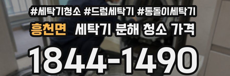 흥천면 세탁기 분해 청소 가격