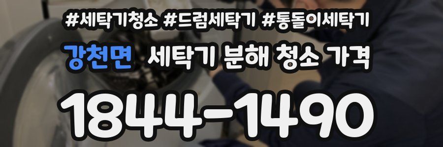 강천면 세탁기 분해 청소 가격