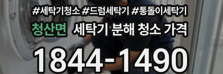 청산면 세탁기 분해 청소 가격