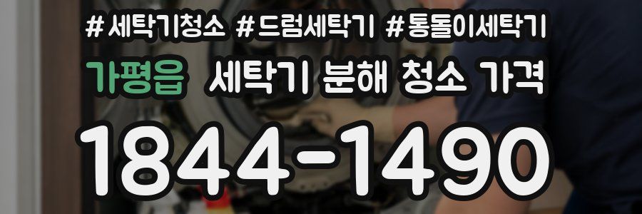 가평읍 세탁기 분해 청소 가격