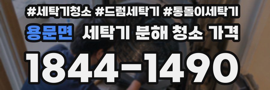 용문면 세탁기 분해 청소 가격