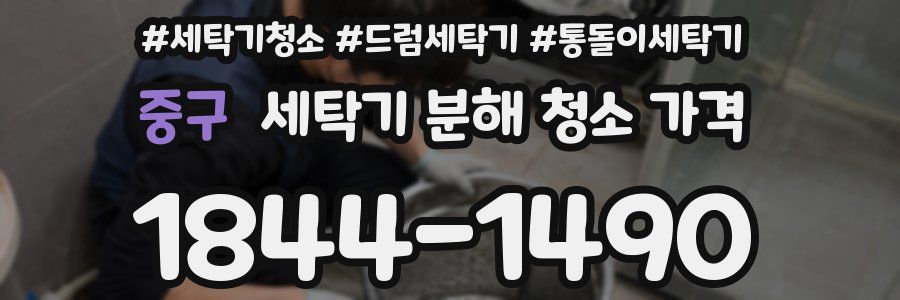 중구 세탁기 분해 청소 가격