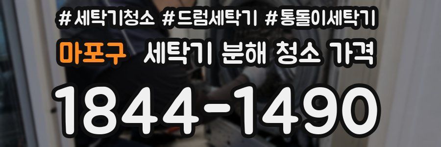 마포구 세탁기 분해 청소 가격