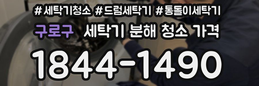 구로구 세탁기 분해 청소 가격