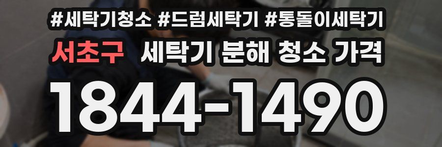 서초구 세탁기 분해 청소 가격