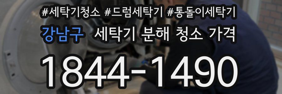 강남구 세탁기 분해 청소 가격