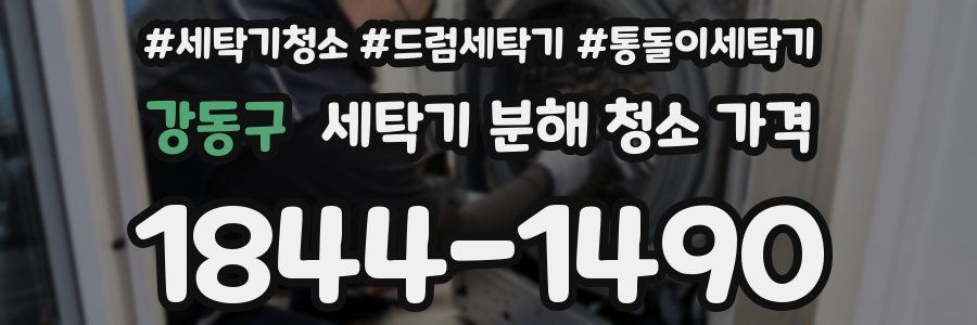강동구 세탁기 분해 청소 가격