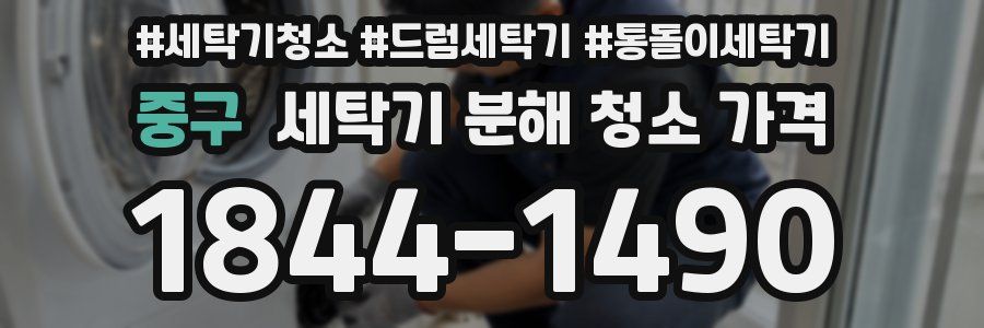 중구 세탁기 분해 청소 가격