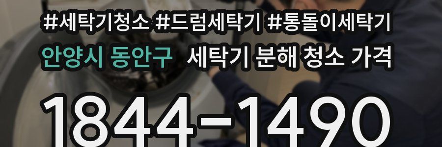 안양시 동안구 세탁기 분해 청소 가격