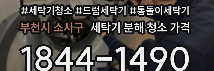부천시 소사구 세탁기 분해 청소 가격