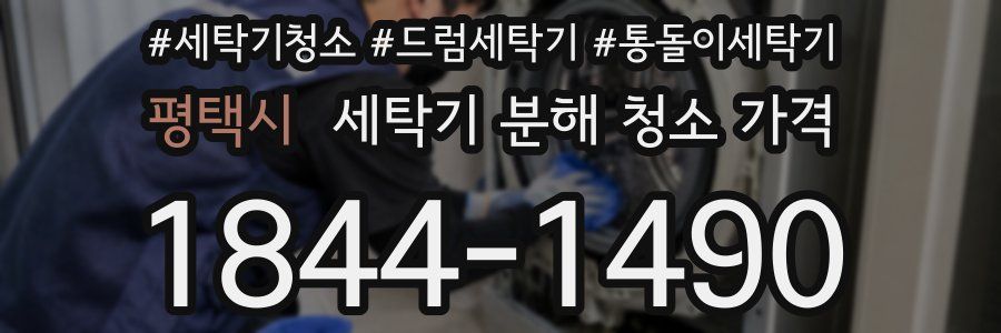 평택시 세탁기 분해 청소 가격