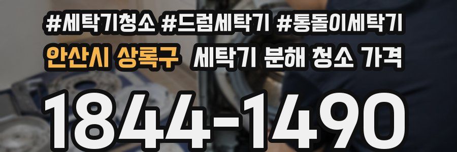 안산시 상록구 세탁기 분해 청소 가격