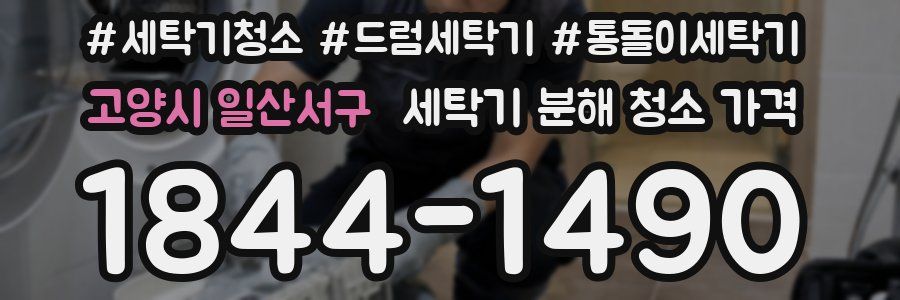 고양시 일산서구 세탁기 분해 청소 가격
