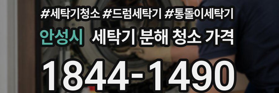 안성시 세탁기 분해 청소 가격