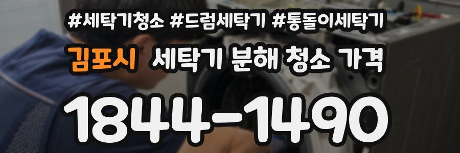 김포시 세탁기 분해 청소 가격