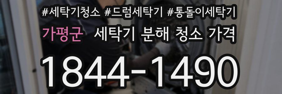 가평군 세탁기 분해 청소 가격