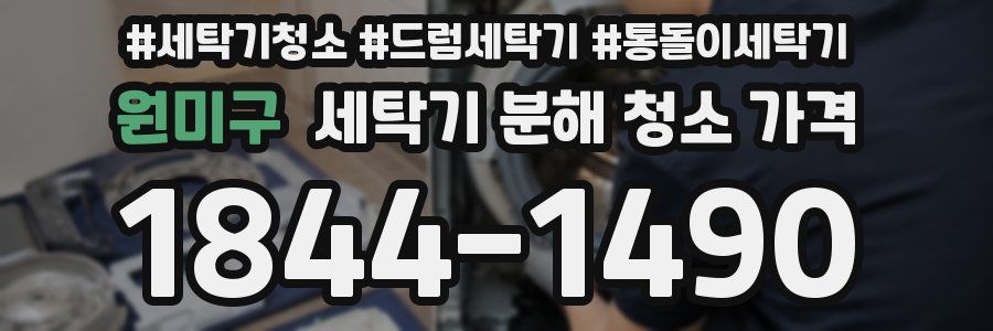원미구 세탁기 분해 청소 가격