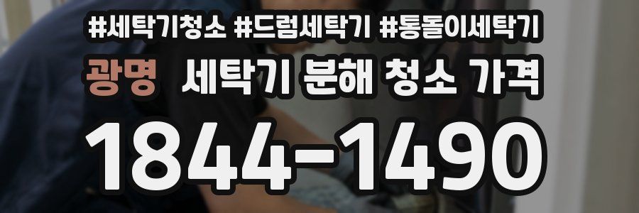 광명 세탁기 분해 청소 가격