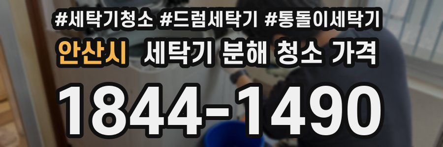 안산시 세탁기 분해 청소 가격