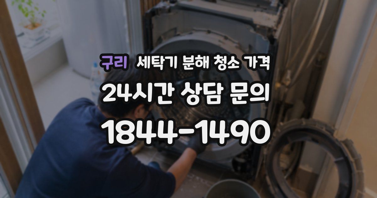 구리 세탁기 분해 청소 가격