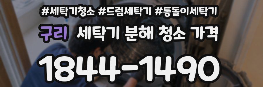 구리 세탁기 분해 청소 가격