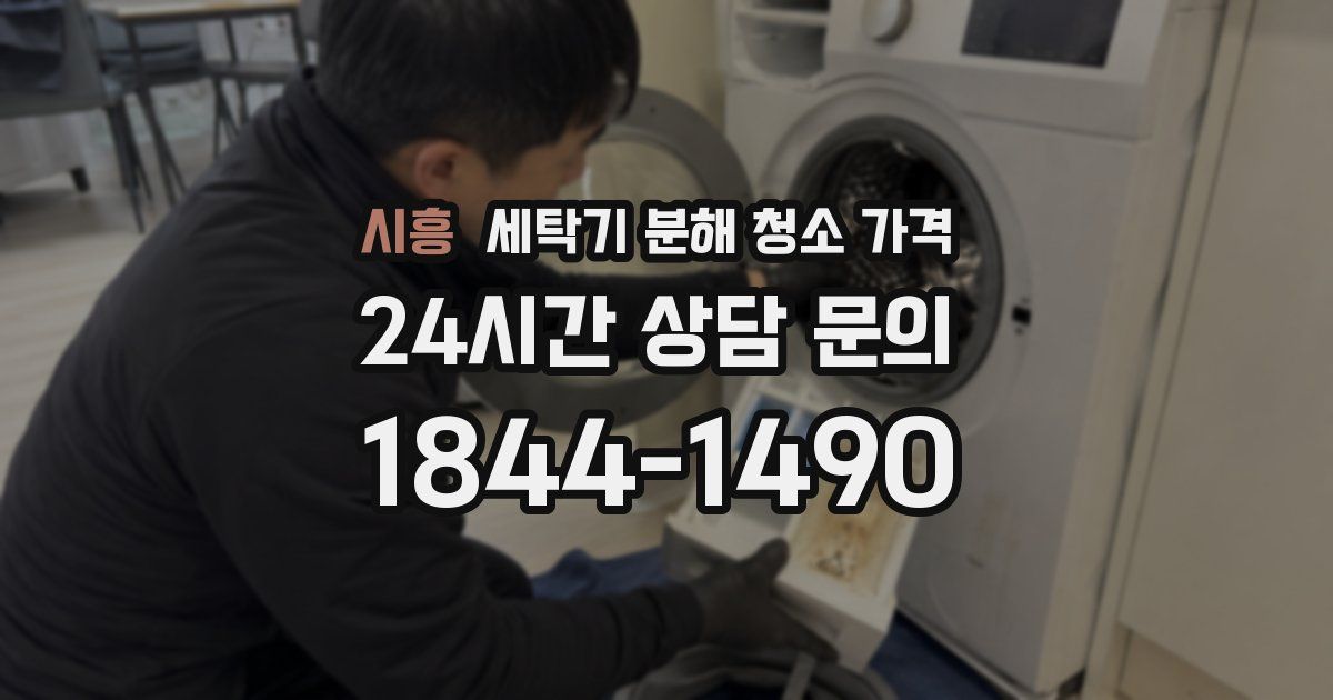 시흥 세탁기 분해 청소 가격