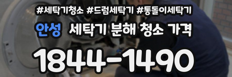 안성 세탁기 분해 청소 가격
