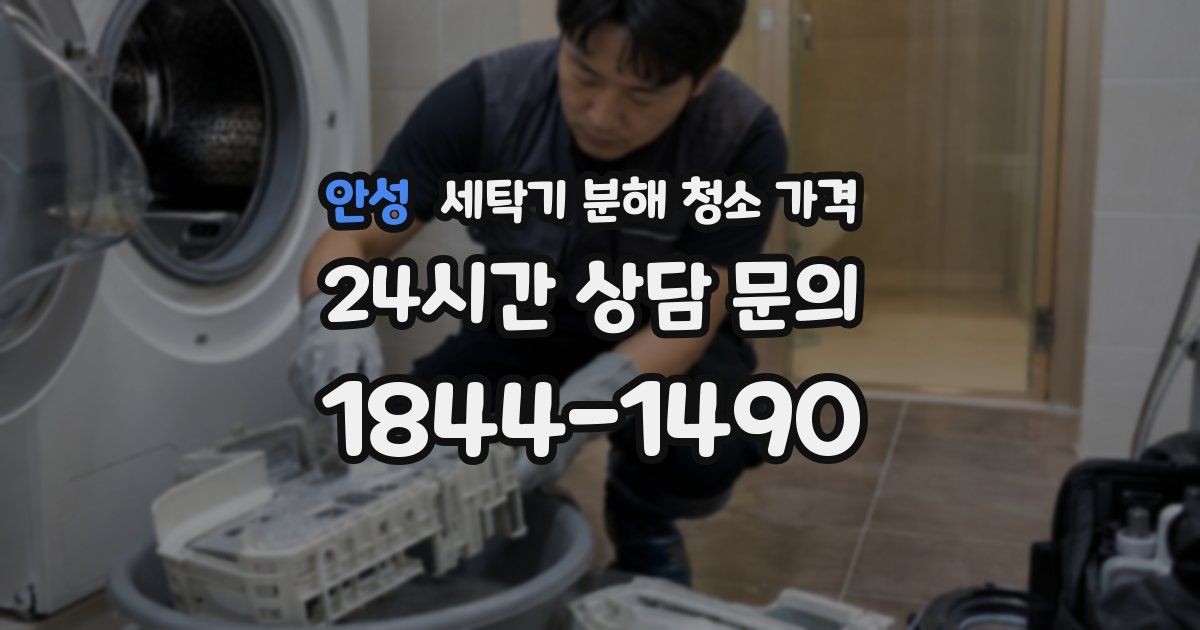 안성 세탁기 분해 청소 가격