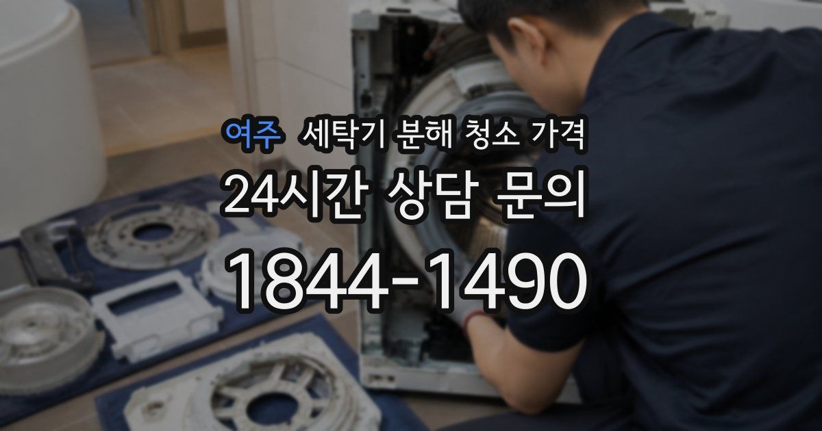 여주 세탁기 분해 청소 가격