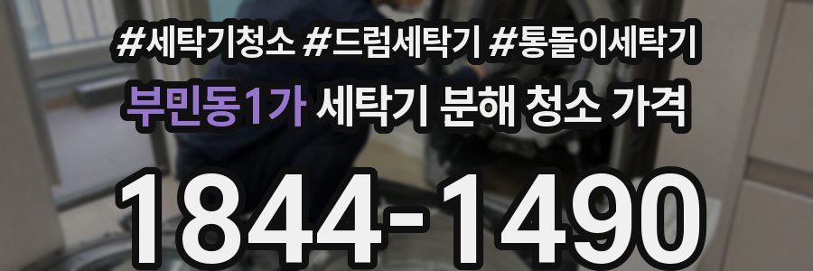 부민동1가 세탁기 분해 청소 가격