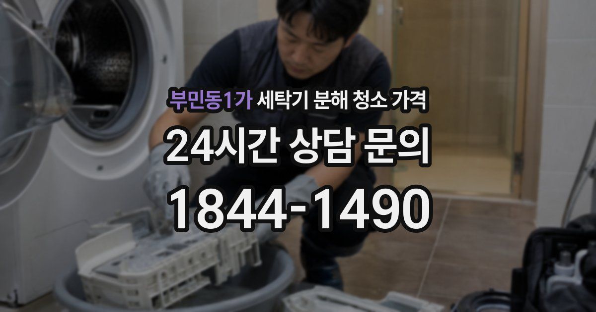 부민동1가 세탁기 분해 청소 가격