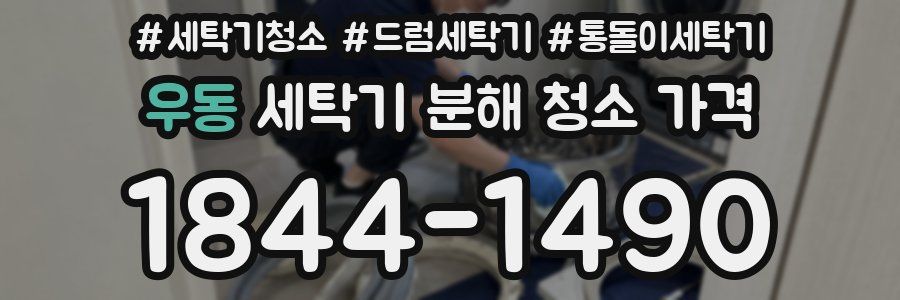 우동 세탁기 분해 청소 가격