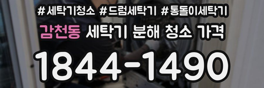 감천동 세탁기 분해 청소 가격