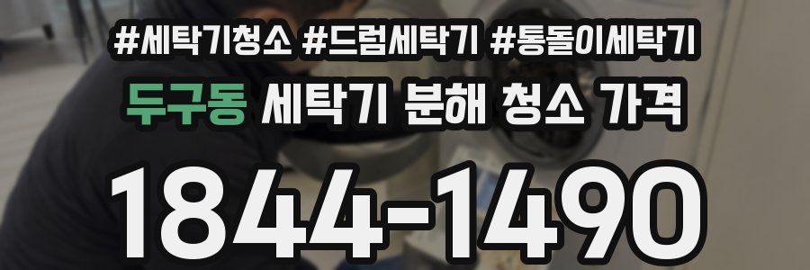 두구동 세탁기 분해 청소 가격