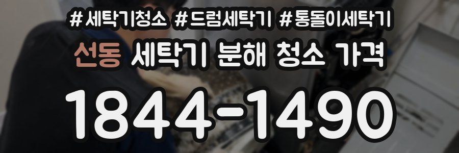 선동 세탁기 분해 청소 가격