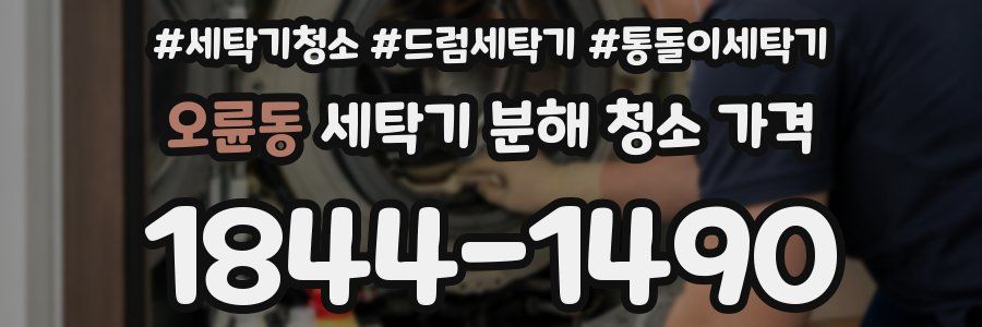 오륜동 세탁기 분해 청소 가격