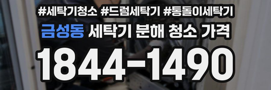 금성동 세탁기 분해 청소 가격
