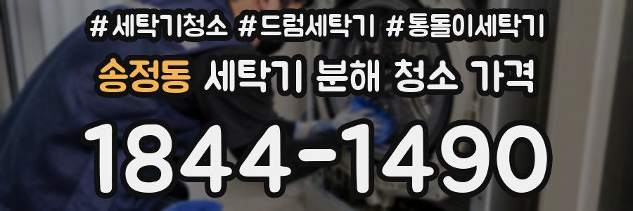 송정동 세탁기 분해 청소 가격