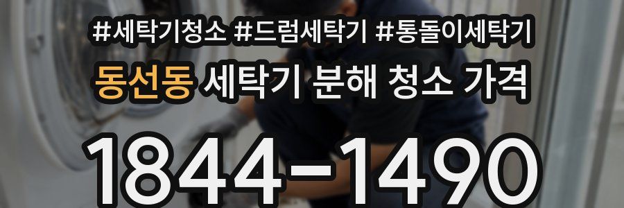 동선동 세탁기 분해 청소 가격