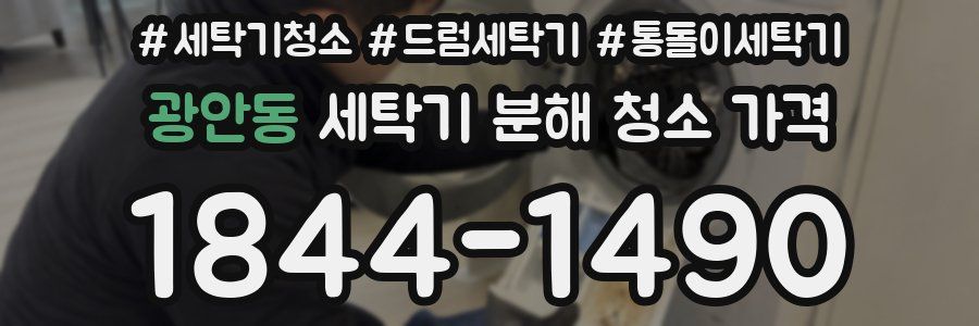 광안동 세탁기 분해 청소 가격