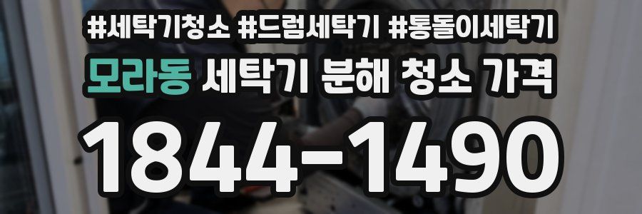 모라동 세탁기 분해 청소 가격