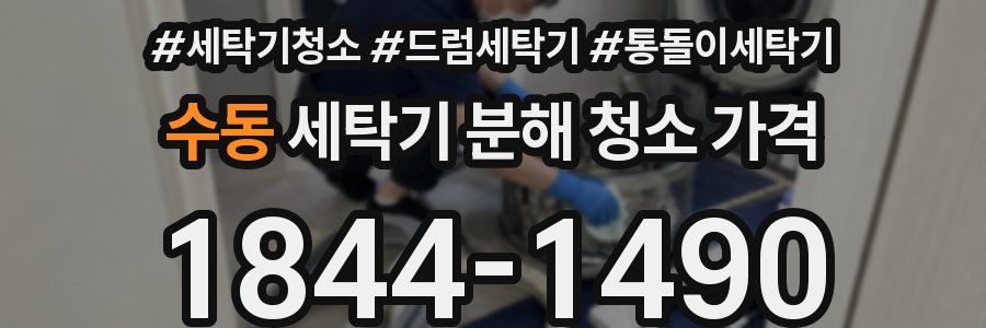 수동 세탁기 분해 청소 가격
