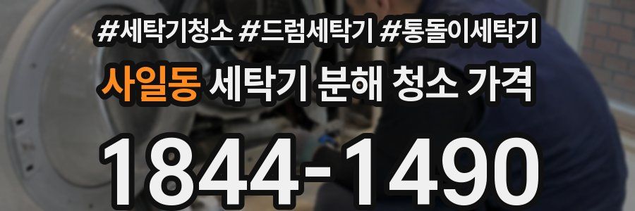 사일동 세탁기 분해 청소 가격